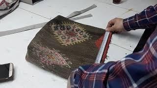 HOW TO MAKE BAGS WİTH HANDMADE CARPETS?  DIY KİLİM BAGS - Double-sided Bag