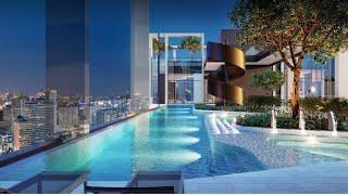 EP 154 JUST 150 M WALk TO MRT PHRA RAM 9 BRAND NEW CONDO BANGKOK THAILAND