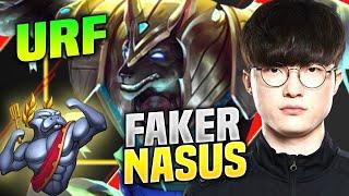 SKT T1 Faker Playing Nasus in URF!  | 10 | FAKER URF NASUS ONE SHOT EVERYTHING!  |  URF PATCH 10 |