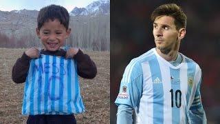 Messi Meets His Biggest Fan- The Plastic Bag Boy (The Story of Murtaza Ahmadi)