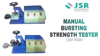 JSR - Analog Bursting Strength Tester || Single/Double Gauge || Paper and board testing machine