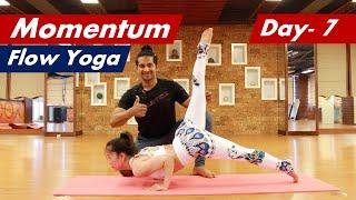 Day-7 Momentum Flow Yoga | Vinyasa Yoga Sequence | Yograja