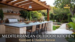 The Ultimate Guide to Mediterranean Rustic Outdoor Kitchen Design & Front Yard Landscaping Idea