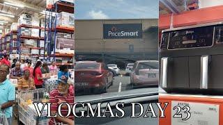 VLOGMAS DAY 23 | More Christmas Shopping | Pricesmart Trinidad | Trini Total Health