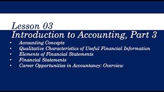 [Accounting Tutorial] OTHER CONCEPTS OF ACCOUNTING AND FINANCIAL STATEMENTS