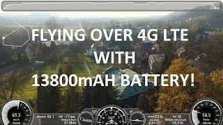 PARROT DISCO over 4G LTE + 13800mAh battery !! 90KM TEST FLIGHT!