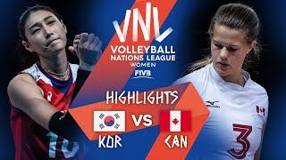 KOR vs. CAN - Highlights Week 4 | Women's VNL 2021