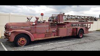 40s or 50s Seagrave Fire Engine.