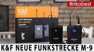 Funkmikrofon K&F Funkstrecke M9 - die neue V-Log Lavalier Funkstrecke im Test