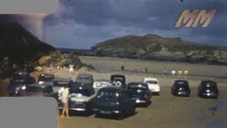 Cornwall Holiday Newquay & Perranporth England 1961 old cine film 134