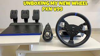 Unboxing Cheapest & Affordable Force Feedback Wheel for PC / XBOX / PlayStation - PXN V99