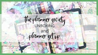 THE PLANNER SOCIETY UNBOXING ll PERSONAL PLANNER SET UP ll JULY 2017 ll TRAVEL PLANNER