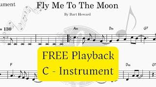 Fly Me to the Moon - Jazz Solo Playback with Sheet Music | Instrumental Cover