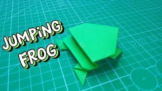 How To Make a Paper Frog | Origami Jumping Frog Tutorial #paperfrog #origami