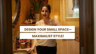 Inside My Maximalist Powder Room | Design Tips to Add Personality to Small Spaces