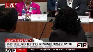 WATCH LIVE: Fani Willis whistleblower testifies before Georgia Senate committee