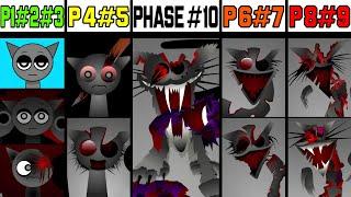 Phase 1 VS Phase 2 VS Phase 3 VS Phase 4 VS Phase 5 VS Phases 6-10 in Incredibox Sprunki!