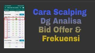 Cara Scalping Saham Dengan Analisa Bid Offer & Frekuensi