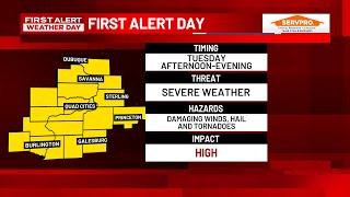 KWQC wall-to-wall severe weather coverage Tuesday, May 21