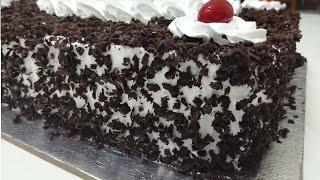 Homemade Black Forest Cake | Easy And Perfect Black Forest Cake Without Oven | English Subtitles