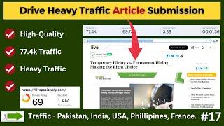 Do You Want To Drive Heavy Traffic? Publish Your Article on this Article Submission Site #backlinks