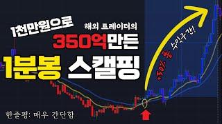 천만원→350억 트레이더의 아주 간단한 1분봉 스캘핑 매매법
