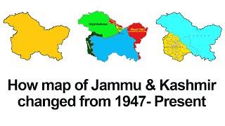 Map of Jammu and Kashmir (1947-Present) | Trick It | Sandeep Bhatt