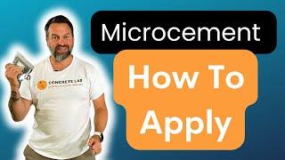 How To Apply The Microcement (first coat)