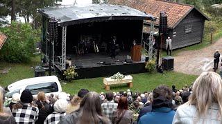 Final moments of Sven-Goran Eriksson’s funeral in Sweden