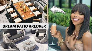 DIY Dream patio makeover/ final reveal. How i built my dream patio start to finish | mercy Gono|