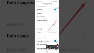 Daily data usage limit 1 MB setting on redmi note 8