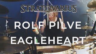 STRATOVARIUS Rolf Pilve Drumcam EAGLEHEART / 17.6.2022 Nokia, Finland