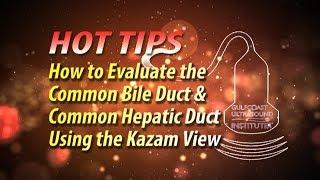 Abdominal Ultrasound-How to Evaluate the CBD and CHD Using The Kazam View-Hot Tip