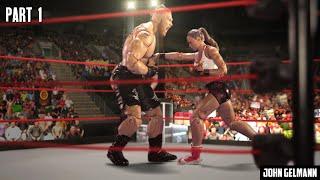 WWE STOP MOTION MATCH : BROCK LESNAR VS RONDA ROUSEY PART 1