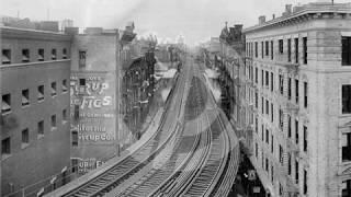 2nd AVENUE EL in color , 1942, movie footage