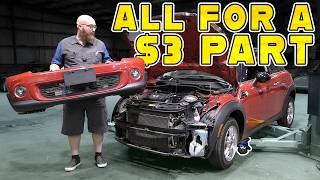 Unbelievable Tear Down For A $3 Part on '13 Mini Cooper!