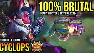 CYCLOPS BEST BUILD 2024 | BUILD TOP GLOBAL CYCLOPS GAMEPLAY | MOBILE LEGENDS