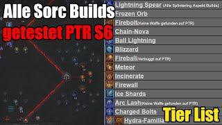 PTR | Alle Sorc Builds getestet und in Tier List geranked