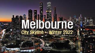 Melbourne City Skyline - Winter Update 2022 - Autel Nano+ drone 4K