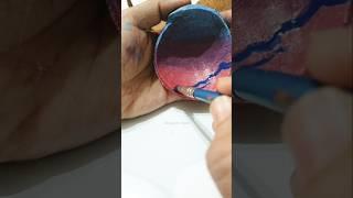 Diy Coconut Shell Painting#painting #art #shorts #diy #bestoutofwaste #minicraft #designerdiaries