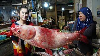 Market show and Cooking : Have you ever seen this fish at your place? - Yummy fish cooking