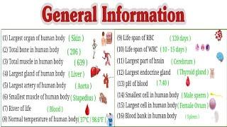 Human General Information // Human Anatomy // #nursing