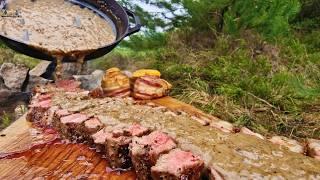 The Most Delicious STEAK Cooked in Nature! | ASMR Compilation