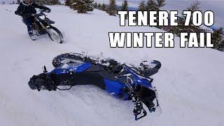 Tenere 700 Winter Ride Fail