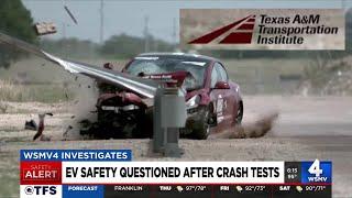 EV safety questioned after crash tests