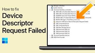 How To Fix Unknown USB Device (Windows 11) - Device Descriptor Request Failed