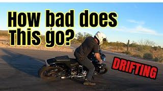 Trying to drift the M8 softail