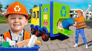 Kids learn to Sort Garbage - Earth Day Story