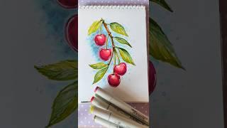 лёгкий скетч маркерами. лето #скетч #drawing #sketchmarker #маркеры