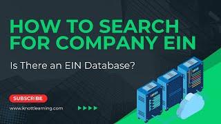 How to Search for a Company EIN?